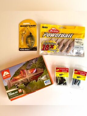 Fishing Lure Bundle - Ozark Trail Trout Kit + Berkley PowerBait + Booyah Spinner